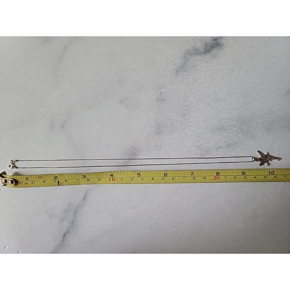 Disney 925 Sterling Silver Tinker Bell Pendant Necklace Vintage Italy JCM - Picture 10 of 10